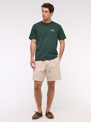 Abercrombie & Fitch Green Back Print Short Sleeve 100% Cotton T-Shirt - Bild 2 von 7