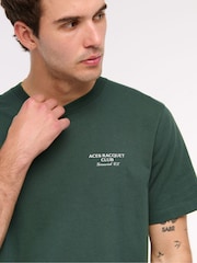 Abercrombie & Fitch Green Back Print Short Sleeve 100% Cotton T-Shirt - Bild 5 von 7