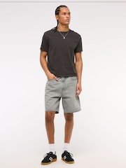 Abercrombie & Fitch Loose 100% Cotton Denim Shorts - Image 4 of 7