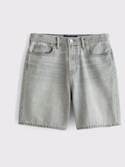 Abercrombie & Fitch Loose 100% Cotton Denim Shorts - Image 6 of 7