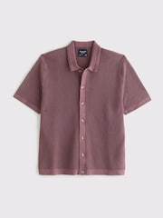 Abercrombie & Fitch 100% Cotton Knitted Button Through Polo Shirt - Image 1 of 3