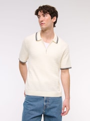 Abercrombie & Fitch Zip Polo Shirt - Image 1 of 7