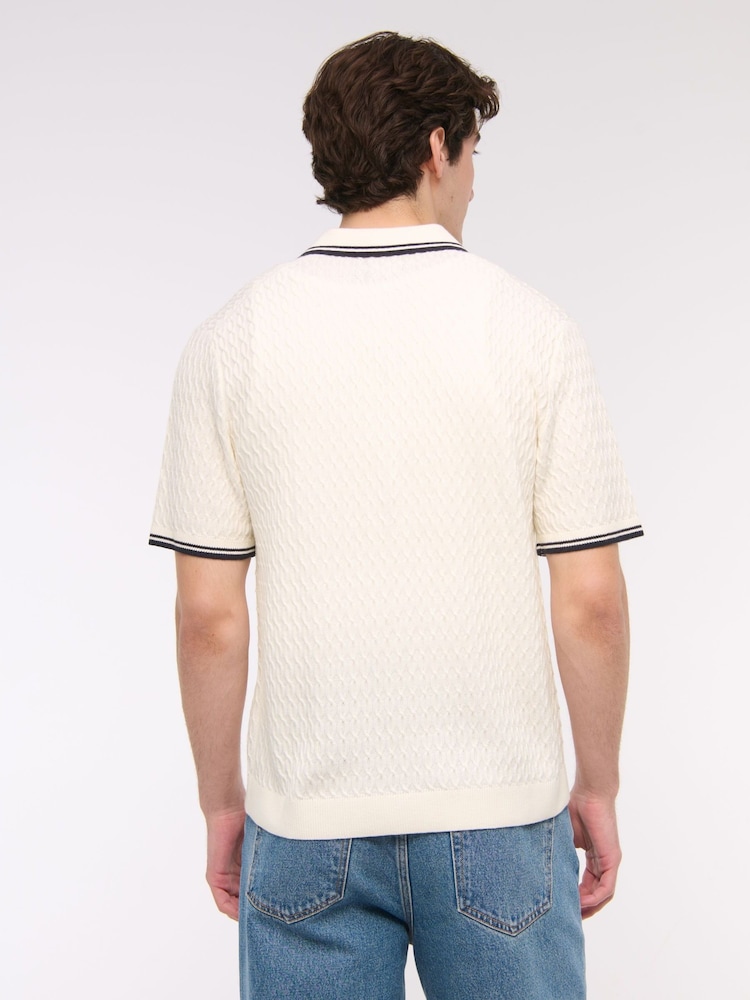 Abercrombie & Fitch Zip Polo Shirt - Image 2 of 7