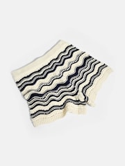 Mint Velvet White Striped Knit 100% Cotton Shorts - Image 7 of 7