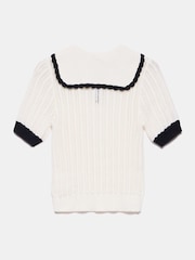 Mint Velvet White 100% Cotton Textured Top - Image 8 of 8