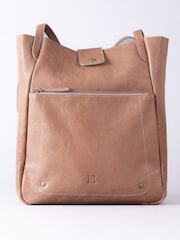 Lakeland Leather Cream Harstone Slouch Tote Bag - Image 8 of 9