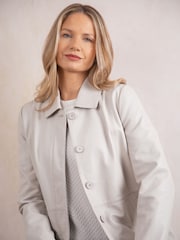 Lakeland Leather PARCHMENT Mawbray Collared Button Down Jacket - Image 2 of 9