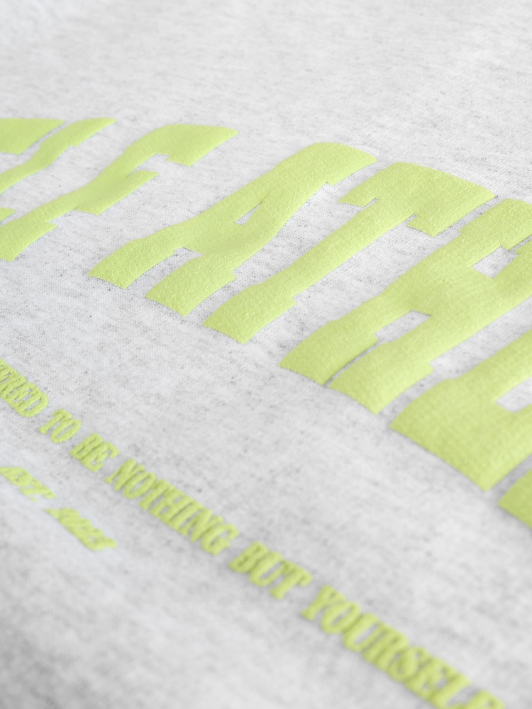 self. Grey/Lime Sweatshirt - Image 3 of 3