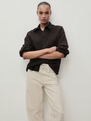 Mango Cream High Rise Balloon Jeans - Image 3 of 7