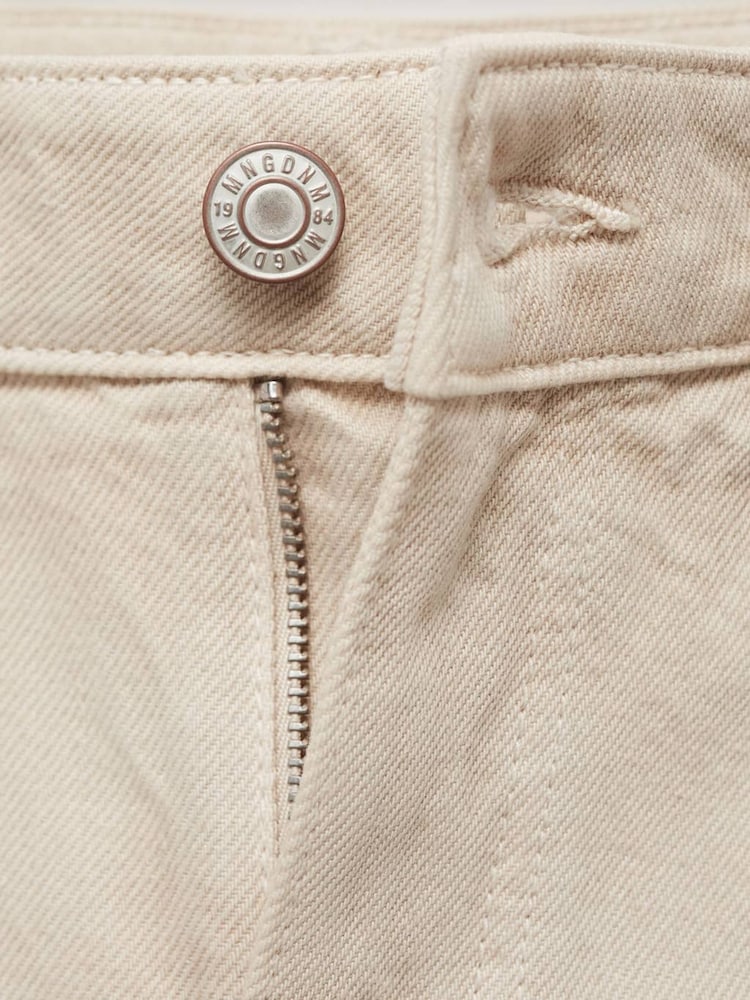Mango Cream High Rise Balloon Jeans - Image 7 of 7 Mango Cream High Rise Balloon Jeans - Image 7 of 7