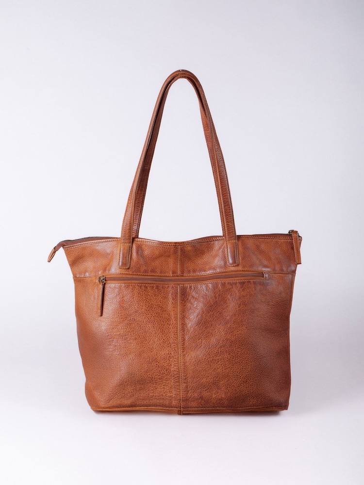 Lakeland Leather Brown Wreay Shopper Bag - Image 2 of 4