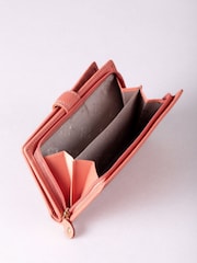 Lakeland Leather Orange Medium Tab Purse - Image 3 of 5