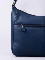 Lakeland Leather Blue Cartmel Shoulder Bag - Image 4 of 6