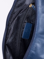Lakeland Leather Blue Cartmel Shoulder Bag - Image 5 of 6