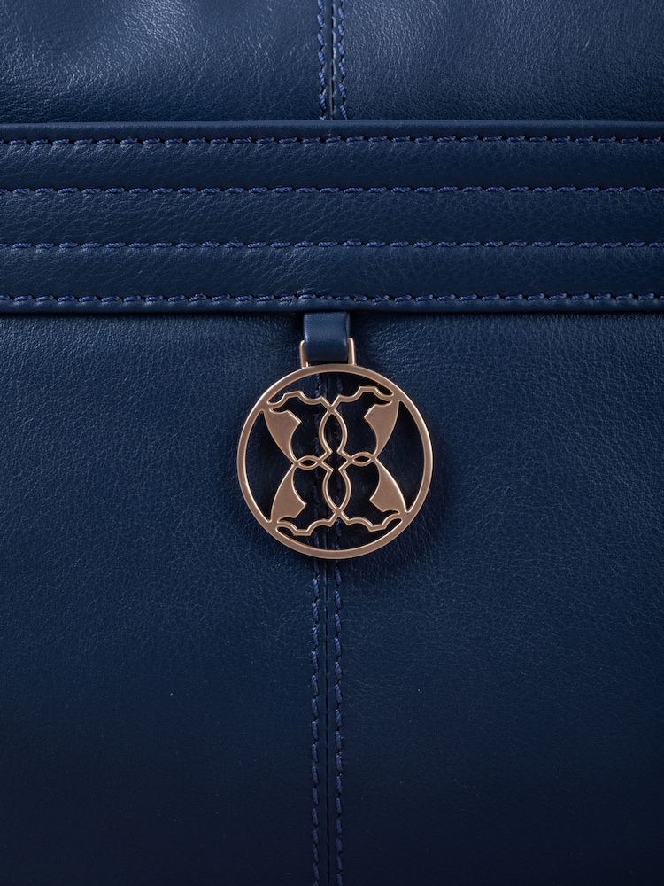 Lakeland Leather Blue Cartmel Shoulder Bag - Image 6 of 6