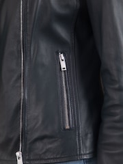 Lakeland Leather Blue Tarraby Biker Jacket - Image 7 of 9