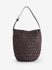 Mango Brown Woven Shoulder Bag - Image 1 of 1