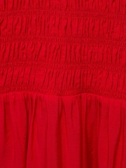 Mango Red Sleeveless Flared Maxi Dress - Image 6 of 6