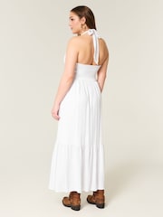 Hollister Halter Neck Maxi White Dress - Image 2 of 3