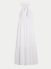 Hollister Halter Neck Maxi White Dress - Image 3 of 3