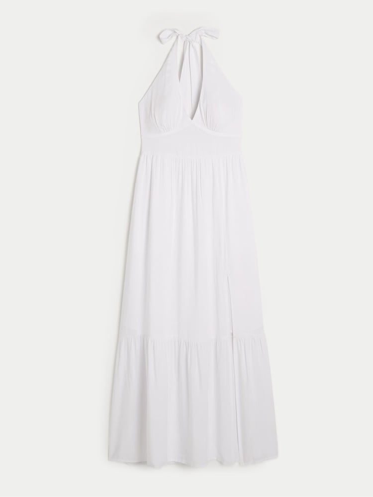 Hollister Halter Neck Maxi White Dress - Image 3 of 3 Hollister Halter Neck Maxi White Dress - Image 3 of 3