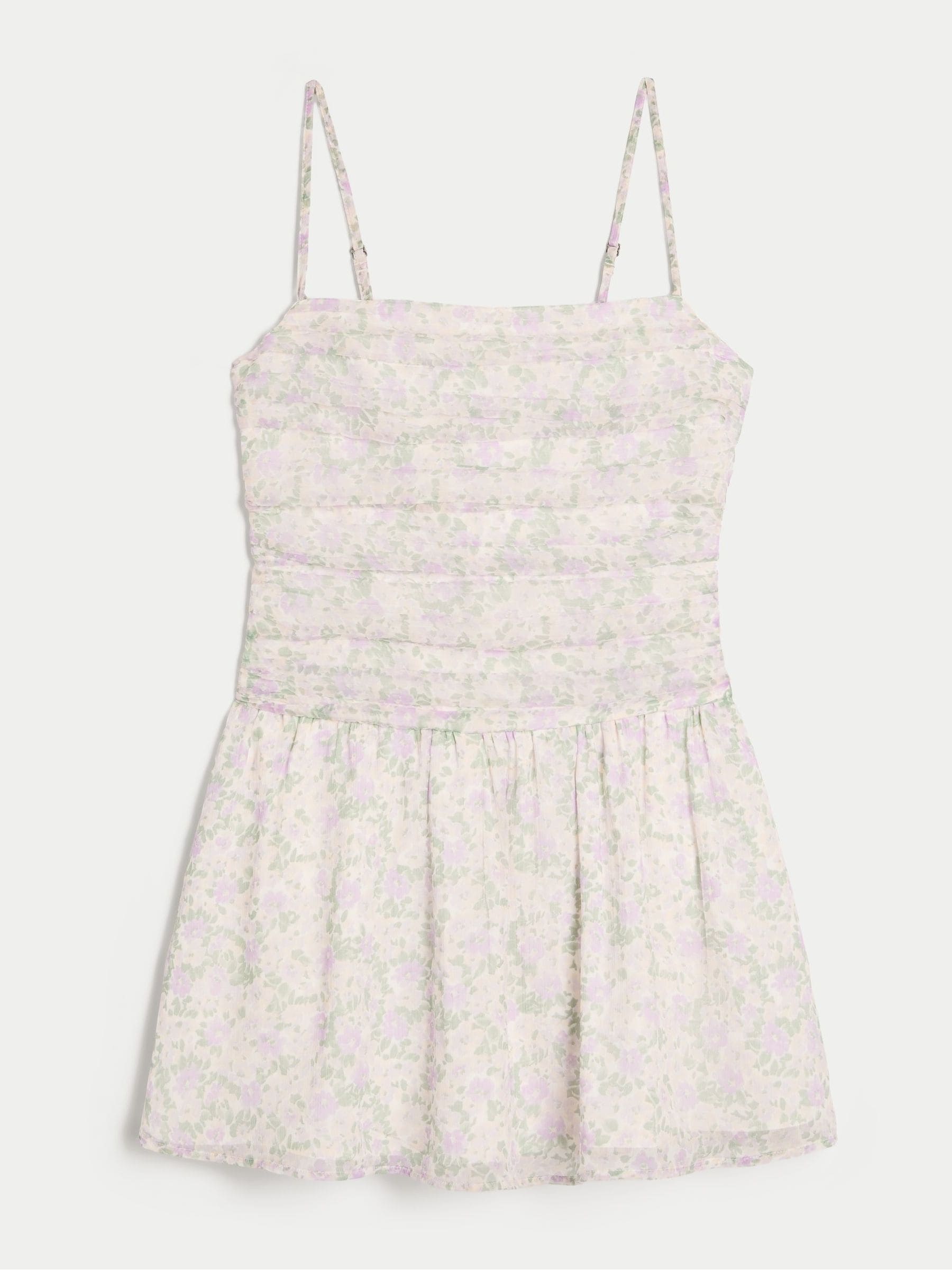 Next：日本 Hollister クリーム シフォン スコート ミニワンピース