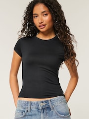 Hollister Crew Neck Black T-Shirt - Image 1 of 4