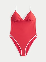 Hollister Red V-Neck Swimsuit - Image 3 of 3