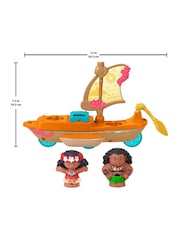 Mattel Games Fisher Price Little People Moana and Mauis Canoe - Image 2 of 6