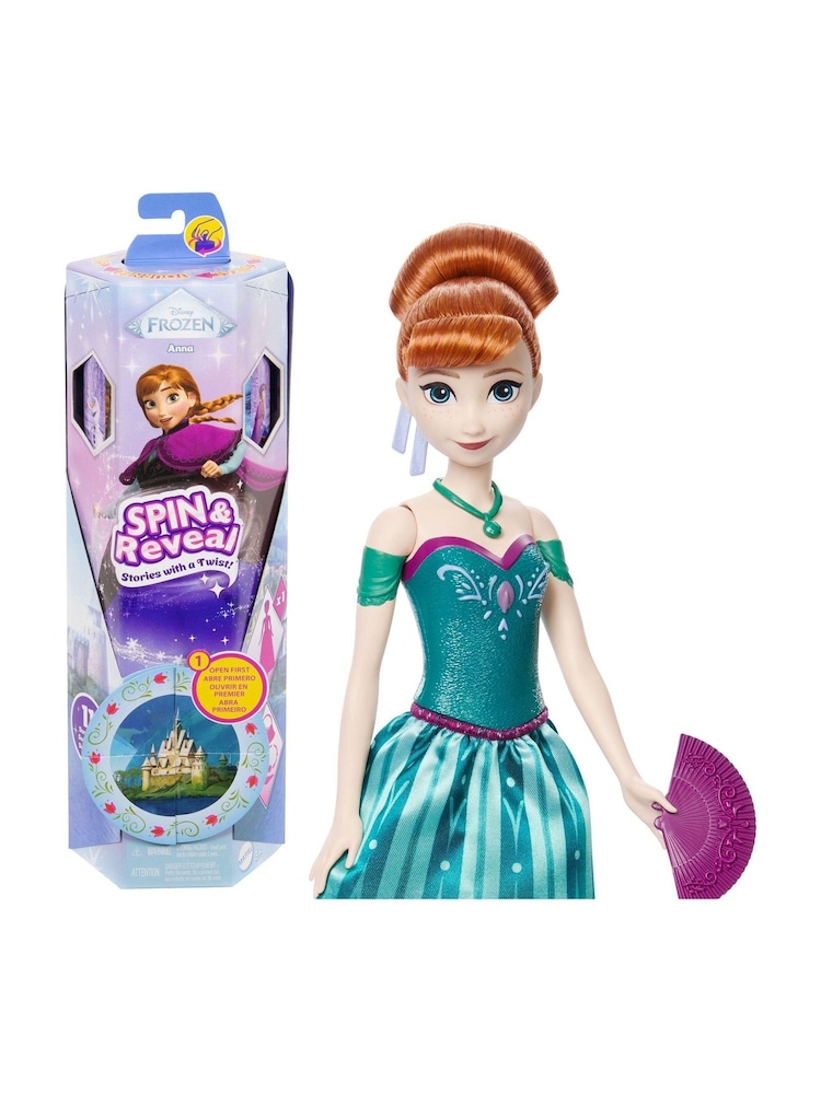 Mattel Games Disney Frozen Spin and Reveal Anna - Image 1 of 6