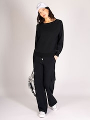 Pineapple Black Long Sleeve Jumper - Image 3 of 5