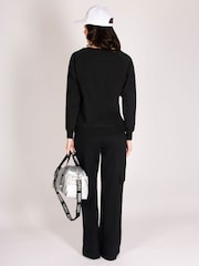 Pineapple Black Long Sleeve Jumper - Image 5 of 5