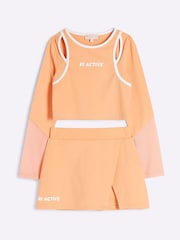 River Island Pink Girls Active Skort Set - Image 1 of 5