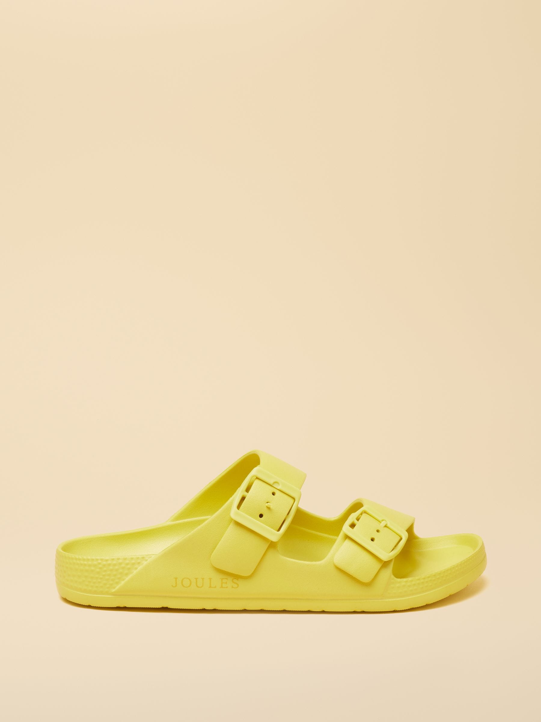 Joules Yellow Sunseeker Eva Double Buckle Sliders