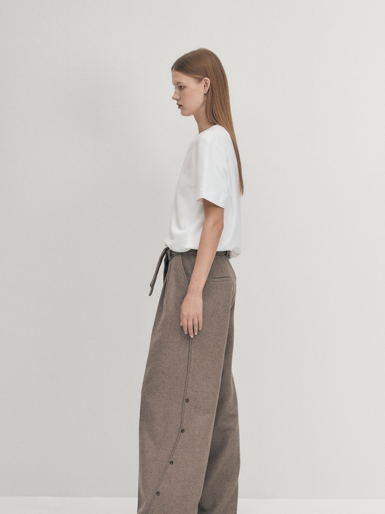 Alohas Natural Abbie Taupe Trousers - Image 2 of 4 Alohas Natural Abbie Taupe Trousers - Image 2 of 4