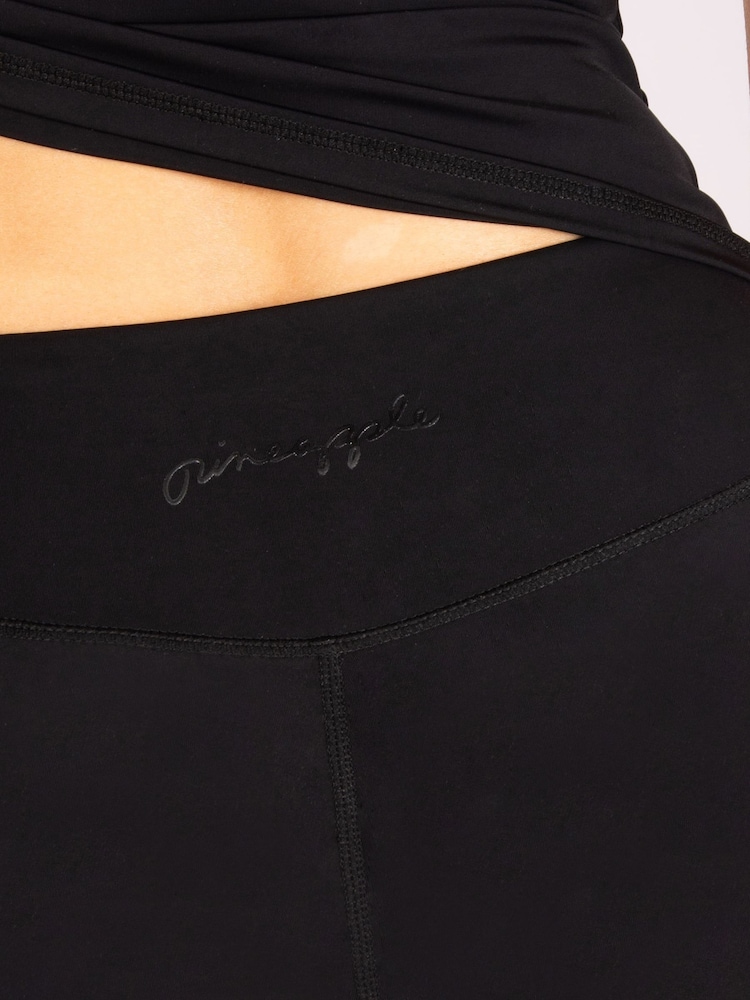 Pineapple Black Supersoft Stretch Flare Jersey Trousers - Image 7 of 7