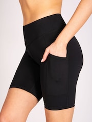Pineapple Black Supersoft Stretch Pocket Cycling Shorts - Image 2 of 8