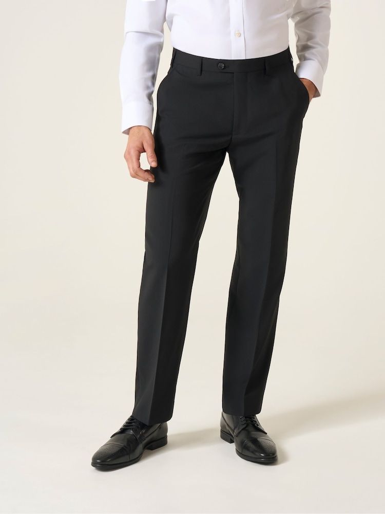 Skopes Black Tailored Fit Wool Rich Darwin Suit Trousers - Image 1 of 3