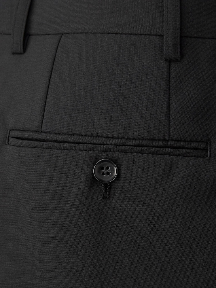 Skopes Black Tailored Fit Wool Rich Darwin Suit Trousers - Image 3 of 3