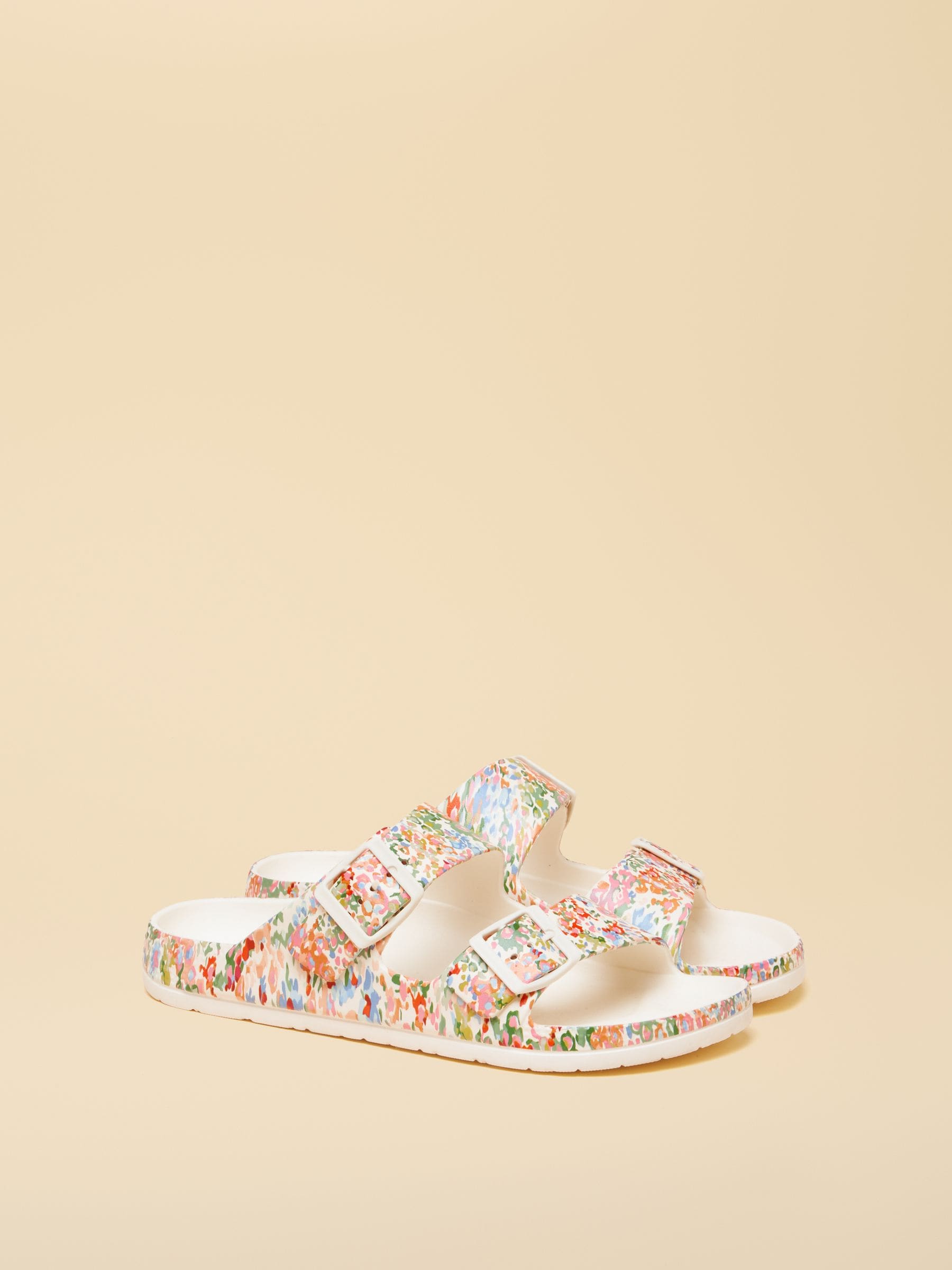 Joules Sunseeker Ditsy Eva Double Buckle Sliders