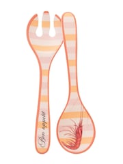 Yvonne Ellen Pink Picnic Salad Servers & Melamine Serving Bowl - Image 1 of 8