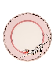 Yvonne Ellen Set of 4 White Animal Dinner Plates - Image 3 of 6