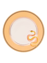 Yvonne Ellen Set of 4 White Animal Dinner Plates - Image 5 of 6