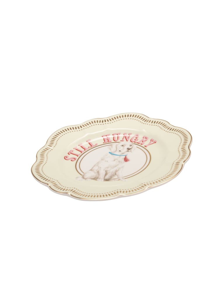 Yvonne Ellen Green Labrador 23cm Flower Plate - Image 2 of 3