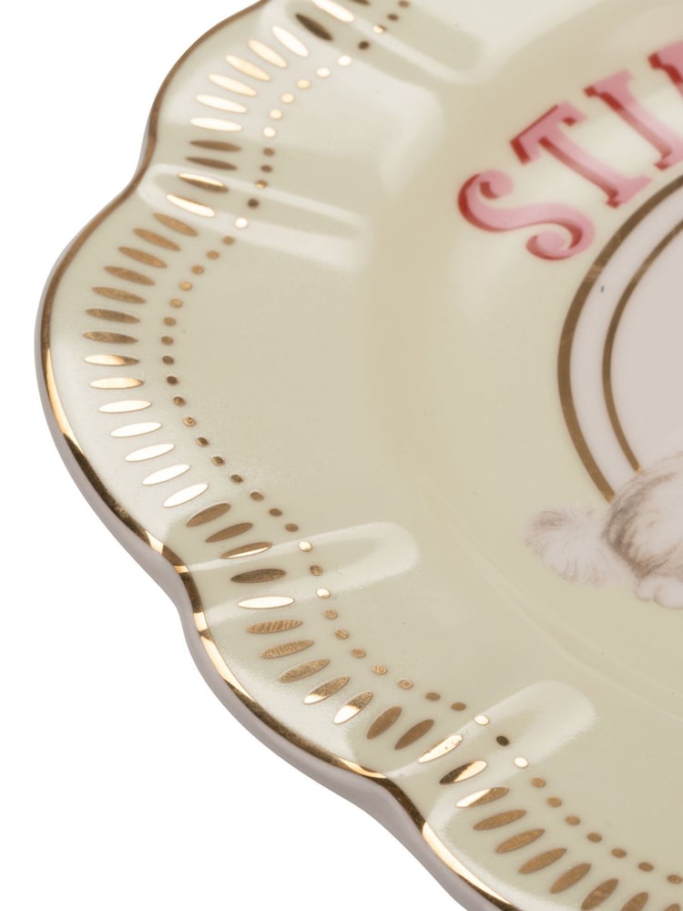 Yvonne Ellen Green Labrador 23cm Flower Plate - Image 3 of 3