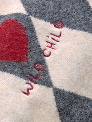 Rockett St George Black/White Harlequin Motif Cardigan - Image 14 of 14