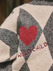 Rockett St George Black/White Harlequin Motif Cardigan - Image 8 of 14