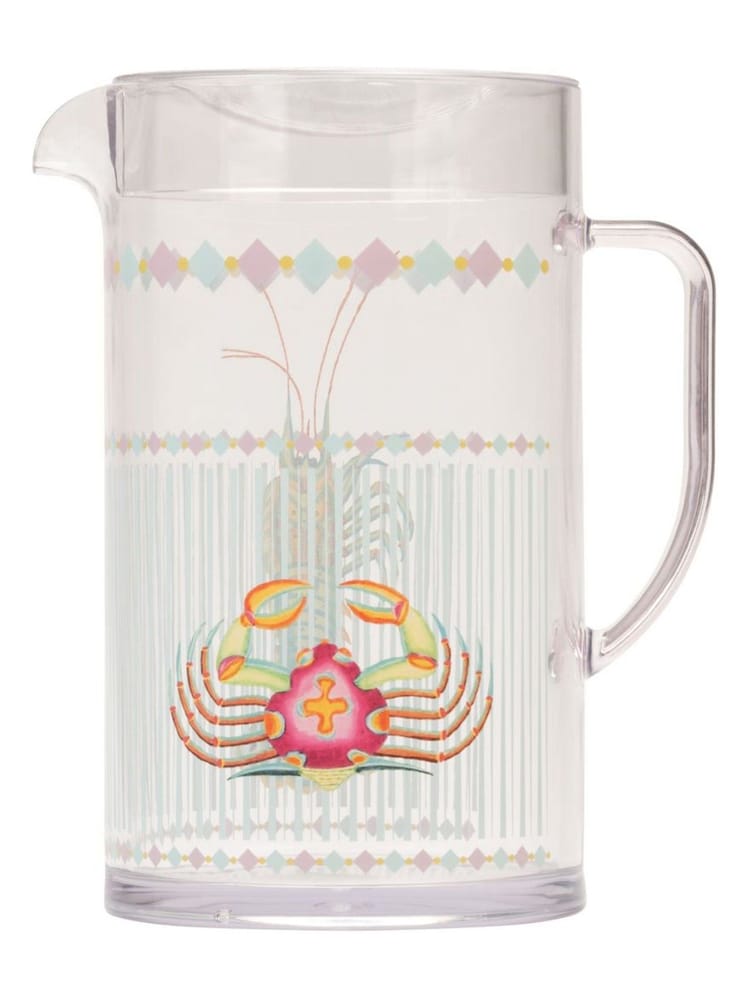 Yvonne Ellen Clear Crab Picnic Pitcher Jug - Image 1 of 5
