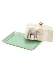 Yvonne Ellen Green Elephant Butter Dish - Image 5 of 7