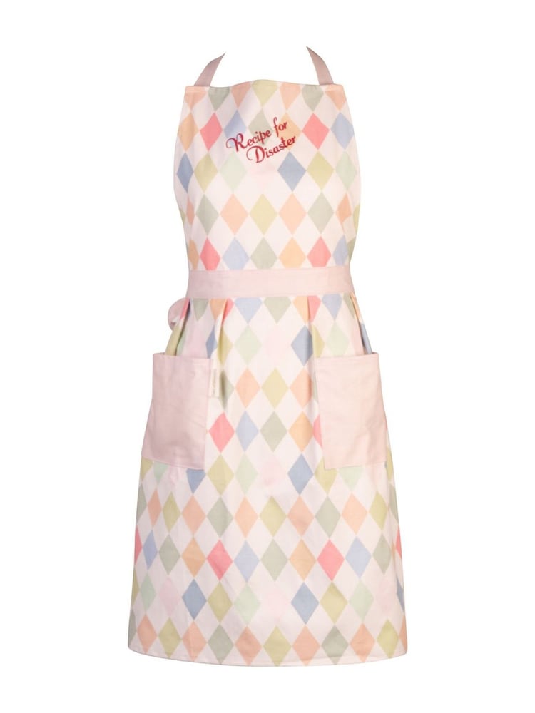 Yvonne Ellen White Harlequin Apron - Image 1 of 2